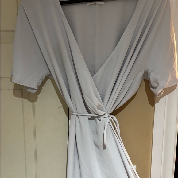 Babaton Soft Gray wrap dress - Picture 1 of 2